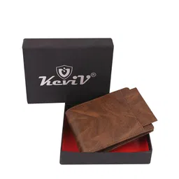 Keviv Men Abstract Textured Leather Two Fold Wallet-image-62