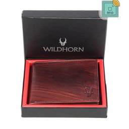 WildHorn Men Brown Textured Leather Two Fold Wallet-18