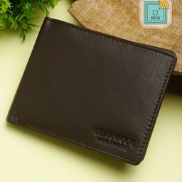Teakwood Leathers Men Brown Textured Leather Two Fold Wallet-36