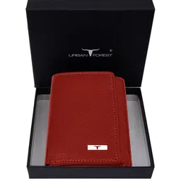 URBAN FOREST Men Leather Three Fold Wallet-image-68