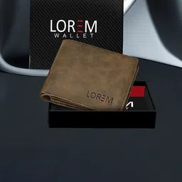 LOREM Men Textured Multiple Card Slots Two Fold Wallet-50