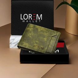 LOREM Men Textured Two Fold Wallet-24