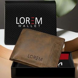 LOREM Men Textured LeatherTwo Fold Wallet-13