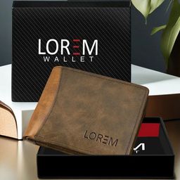 LOREM Men Abstract Textured Two Fold Wallet-23