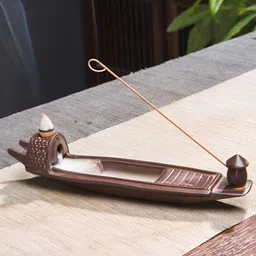 Ekhasa Brown Ceramic Smoke Fountain-20