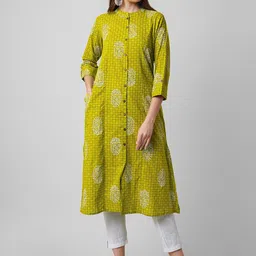 Haute and Humble Ethnic Motifs Printed Pure Cotton Kurta-image-61