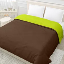RF RELAXFEEL Green & Brown Heavy Winter 233 GSM Double Bed Quilt-image-71