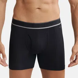 Jockey Men Black Solid Pure Cotton Boxer Style Briefs-picture-23