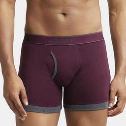 Jockey Men Black Solid Pure Cotton Boxer Style Briefs-image-82