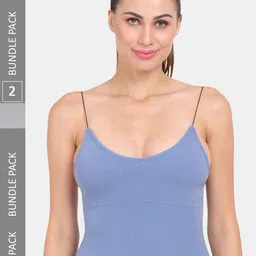 Amour Secret Pack Of 2 Spaghetti Strap Lightly Padded Camisoles-image-83