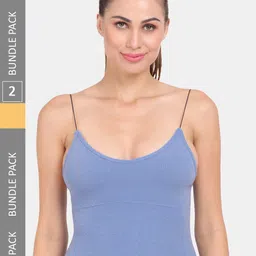 Amour Secret Pack Of 2 Spaghetti Strap Lightly Padded Camisoles-image-79