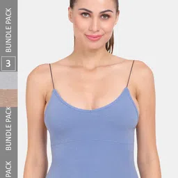 Amour Secret Pack Of 3 Spaghetti Strap Lightly Padded Camisoles-image-75