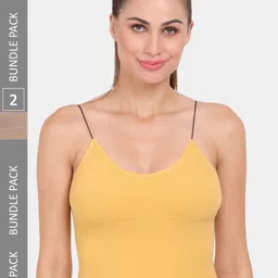 Amour Secret Pack Of 2 Spaghetti Strap Lightly Padded Camisoles-image-78