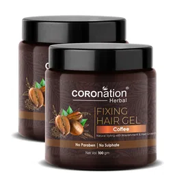 COROnation Herbal Set of 2 Coffee Fixing Hair Gel with Vegetable Glycerin 100 g each-4
