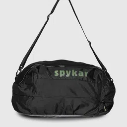 SPYKAR Men Black Solid Medium Gym Duffel Bag-picture-0