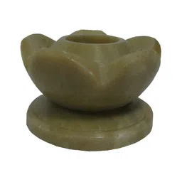 Avinash Handicrafts Beige Stoneware Flower Shape Candle Holder-image-21