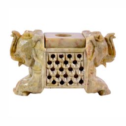 Avinash Handicrafts Beige Candle Holder-image-12