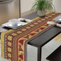 Alina decor Yellow & Red Printed Table Runner-27