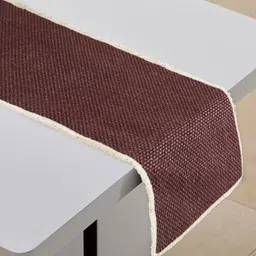 Home Centre Burgundy Maison Pure Cotton Woven Table Runner-image-32