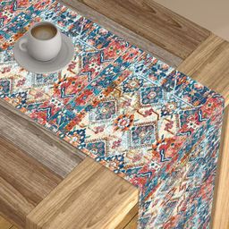 AEROHAVEN Blue & White Digital Printed Table Runner-10
