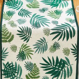Home Centre Corsica Off White & Green Tropical Printed Table Runners-49