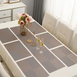 HOKIPO 7 Pieces Tablemats with Table Runner-35