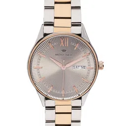 MONT NEO Men Mother of Pearl Bracelet Style Straps Analogue Watch 8007T-M1315-58