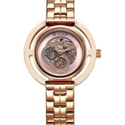 Titan Women Stainless Steel Bracelet Style Straps Analogue Watch 95231WM01-image-26