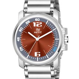 HAMT Men Brown Stainless Steel Bracelet Style Straps Analogue Watch HT-GR807-BRW-CH-37