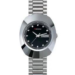 WATCHSTAR Men Embellished Dial & Stainless Steel Straps Analogue Watch Rodd full SilverWNM-47