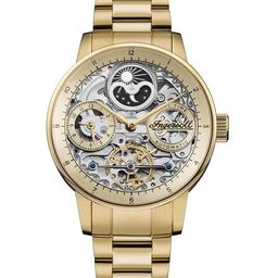 Ingersoll Men Skeleton Dial & Stainless Steel Analogue Automatic Watch I07711-7