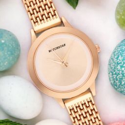 WATCHSTAR Women Stainless Steel Bracelet Style Straps Analogue Watch Laxi copperDL-image-65