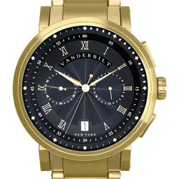 VANDERBILT NEW YORK Unisex Bracelet Style Straps Analogue Watch WTVDB45BWGLD-image-16
