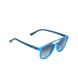 ENRICO Unisex Black Lens & Blue Polarised UV Protected Rectangle Sunglasses EN P 4017 C1-32