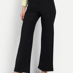 BROADSTAR Women Relaxed Straight Leg Loose Fit High-Rise Easy Wash Trouser-picture-49
