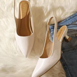 GNIST Pointed Toe Kitten Heeled Pumps-23