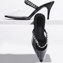 Try Me Embellished Party Slim Heeled Pumps-14