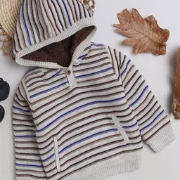 Yellow Apple Boys Striped Woollen-picture-25