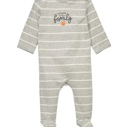 KIABI Kids Striped Round Neck Pure Cotton Sleepsuit-image-96