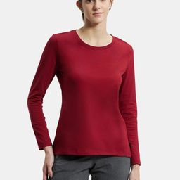 Jockey Cotton Rich Relaxed Fit Solid Round Neck Full Sleeve T-Shirt-image-36