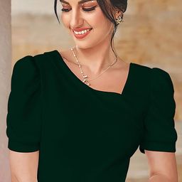 Dream Beauty Fashion V-Neck Puff Sleeve Top-picture-6