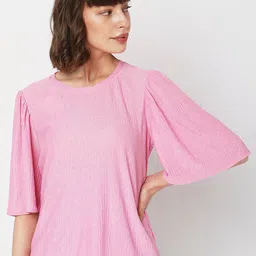 Vero Moda Self Design Flared Sleeves Top-picture-4