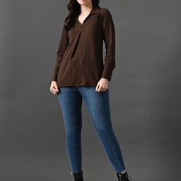 Myshka Mandarin Collar Flared Sleeve Top-image-28