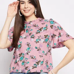 Mayra Floral Printed Flared Sleeve Top-image-68