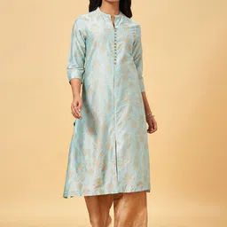 RANGMANCH BY PANTALOONS Floral Woven Design Kurta-29