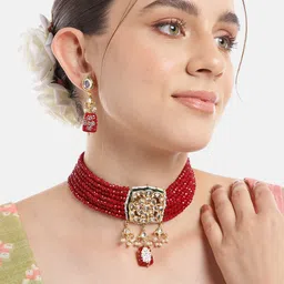 Anouk Gold-Plated Kundan Jewellery Set-56