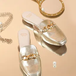 THE WHITE POLE Embellished Square Toe Mules-image-72