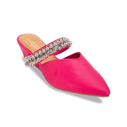 5 ELEMENTS Embellished Block Heeled Mules-21
