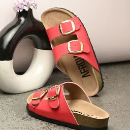 AfroJack Women Colourblocked Ballerinas with Buckles Flats-45
