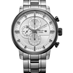 Alexandre Christie Men Stainless Steel Bracelet Style Straps Analogue Watch 6323MCBTBSL-image-12